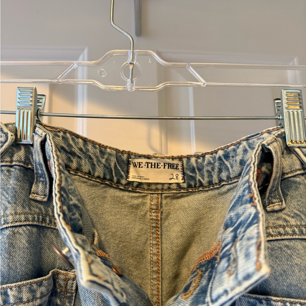 We The Free Light Blue Wide Leg Jeans - Picture 3 of 6